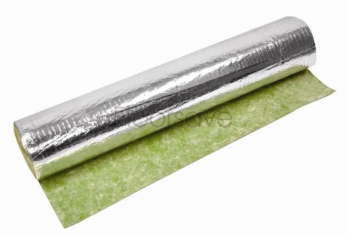 Rubber Underlay with Foil Vapour Barrier - 10m2 Roll