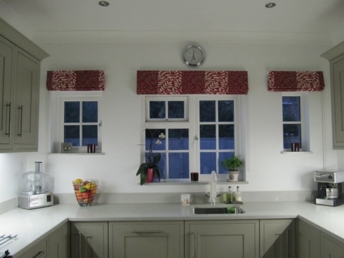 Bespoke Roman Blinds In Romo Fabric on full chain systems fitted on the outside recess of the window in Goring By Sea In Goring