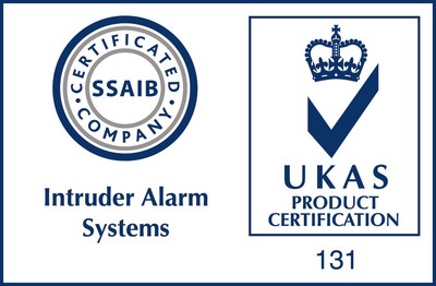 SSAIB /UKAS Approved for ALARMS, CCTV & ACCESS CONTROL.