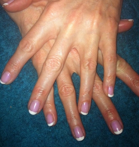 French Shellac Manicure