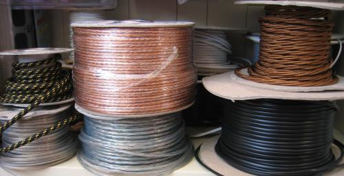 We sell a wide variety of cables by the meter, including braided antique style.