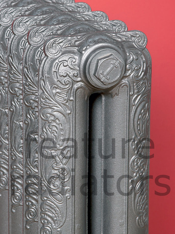 Liberty ornate cast iron radiator in gun metal