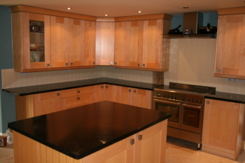 Kitchen makeover with new sink and granite worktops.Granite worktop makeover Bucks Buckinghamshire