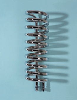 Hot Spring radiator in nickel nero