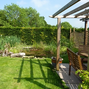 Garden Seating area at Primrose Cottage