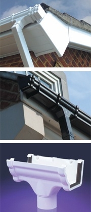 Black Ogee Gutter And Down Pipe