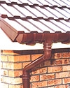 Brown Round Guttering