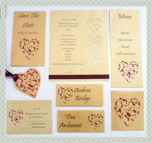 With Love Wedding Stationey
