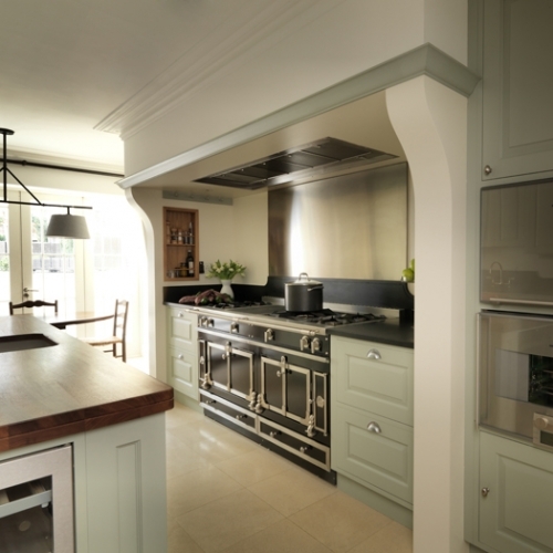 Green kitchen - Kensington - Individually designed and hand built by Tim Wood Limited