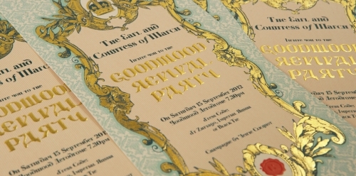 Goodwood Revival party invite
