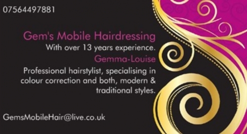 Gem S Mobile Hairdressers Mobile Hairdressers In Nottingham The Sun