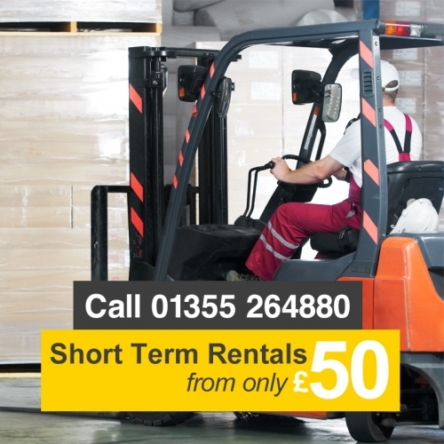 Short term forklift rentals from only £50
