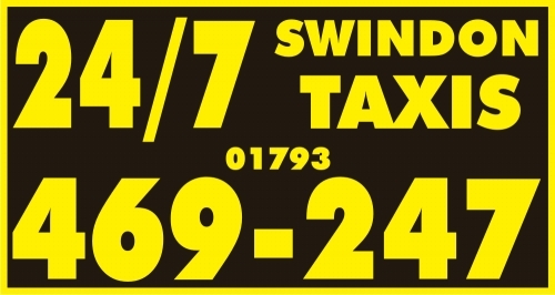 24/7 Swindon Taxis Door Signs