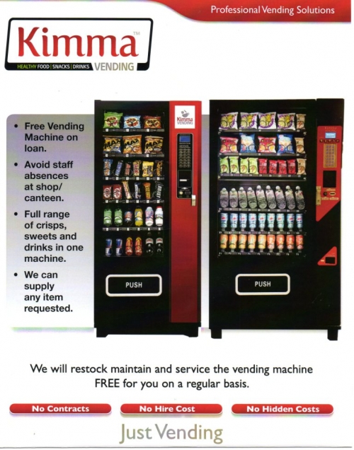 Kimma Vending, Vending Machines Sale, Rental And Supply In Glasgow