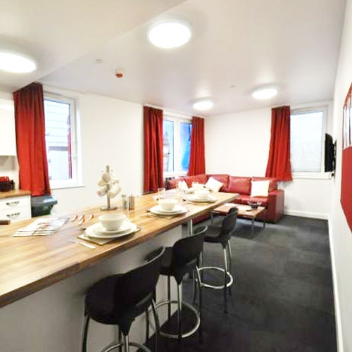 Victoria Hall Student Accommodation In London Living Room