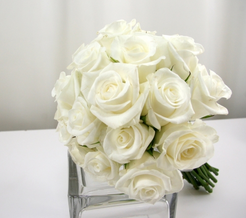 All rose bridal bouquet