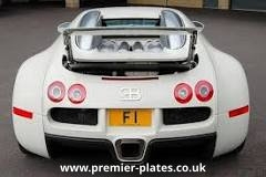 F1 Private Number Plate