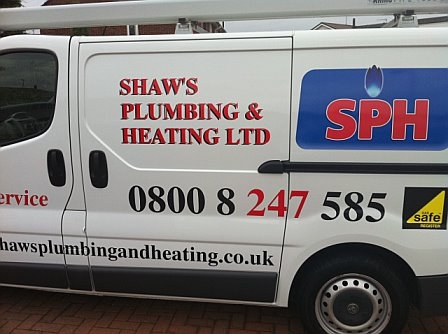 Shaws Plumbing And Heating Van