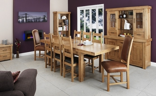 Manor Solid Light Oak Dining and Living Room Furniture