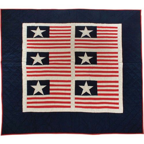Independence Day Patchwork Throw