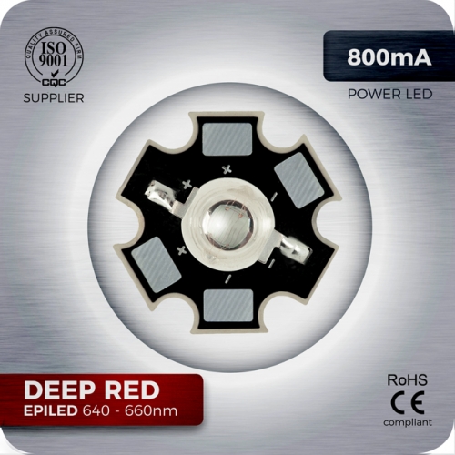 3W Deep Red 660nm LED