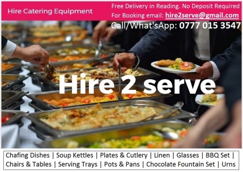 Hire2serve catering equipment rental