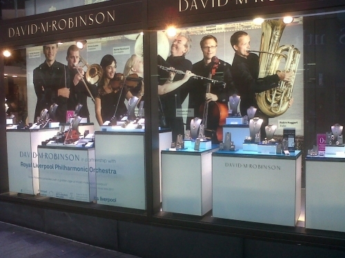 Our Liverpool One store celebrates our partnership with the Liverpool Philharmonic Orchestra