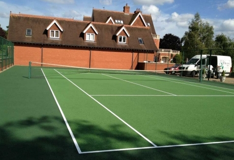 A Tennis court in Tonbridge fully resored