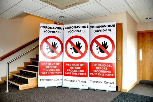 Infection Control Banners For Hospitals  Schools