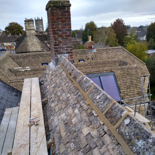 Tetbury cotswold stone roofing