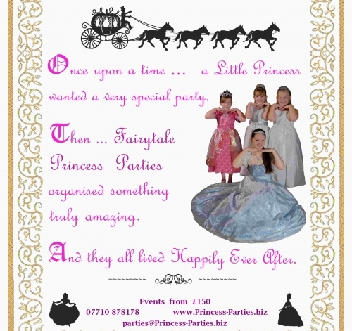 Princess Parties Leaflet A5 White Border Small File