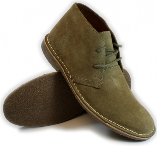 Red Tape Mens Gobi Lace Up Stone Desert Boots