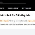 Mix & Match 4 for 3 E-Liquids