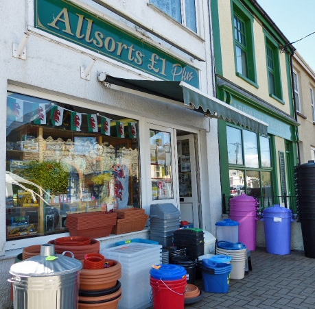 Allsorts shop, in Pentre Road, St.Clears, Carmarthenshire.