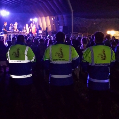 One of Security Nation's response teams at a concert.