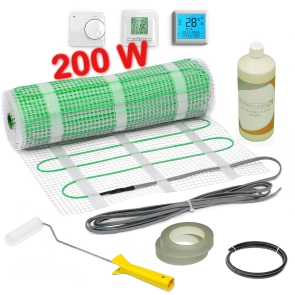 Underfloor Heating Mat Kit 200 W/m² - 1 m²