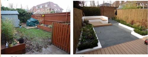 Before And After small garden design