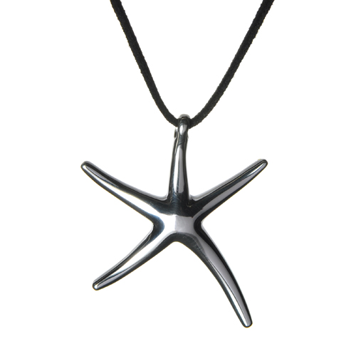 Sterling Silver Large Starfish Necklace