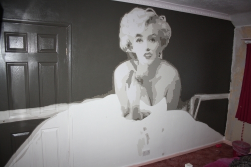 Miss Monroe ... Bedroom Mural 2016