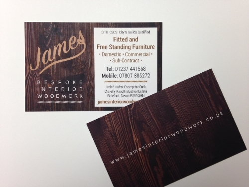 Business Cards with Soft Touch Lamination