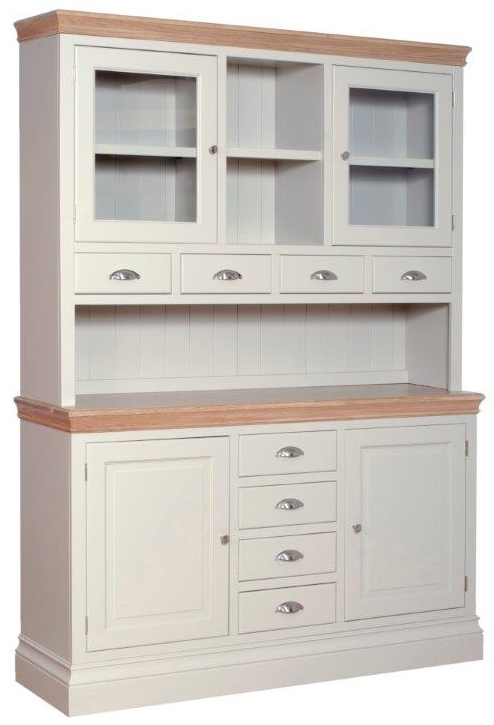 Langford Glass Top Painted Dresser with Spice Drawers