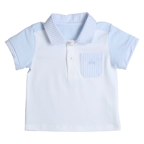 Gymp Boys Pale Blue & White Polo Shirt