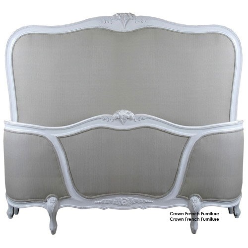 Louis French Upholstered Corbeille Bed