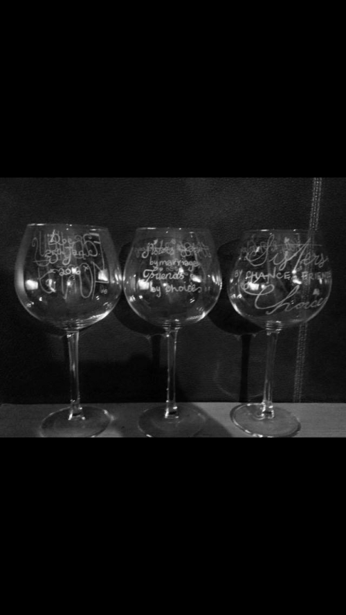 Hand Engraved glass 