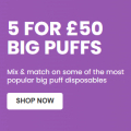 5 for £50 Disposable Vapes