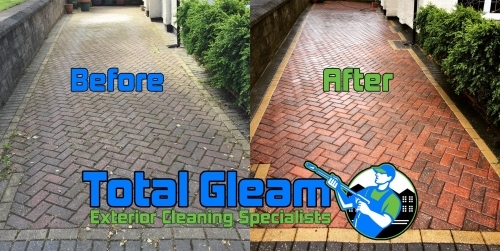 Driveway Cleaning Before After