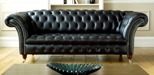 Balston Leather Chesterfield Sofa